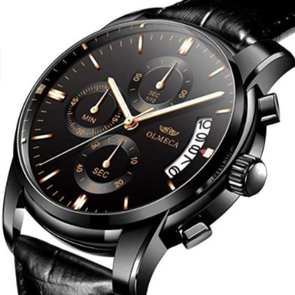 High Quality Leather Men's Chronograph Watch - Picture 2 of 7